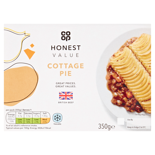 Picture of Co-op Honest Value Cottage Pie 350g