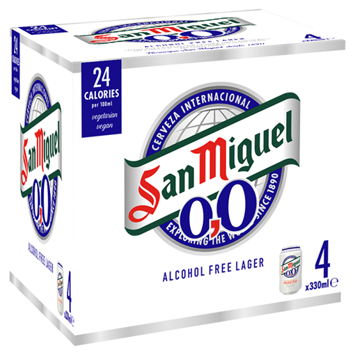 Picture of San Miguel 0.0% Alcohol Free Lager
