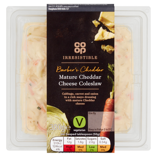 Picture of Co-op Irresistible Extra Creamy Cheese Coleslaw 300g