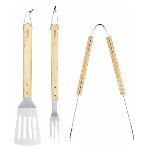 Picture of Tower 4-piece Wooden BBQ Tool Set