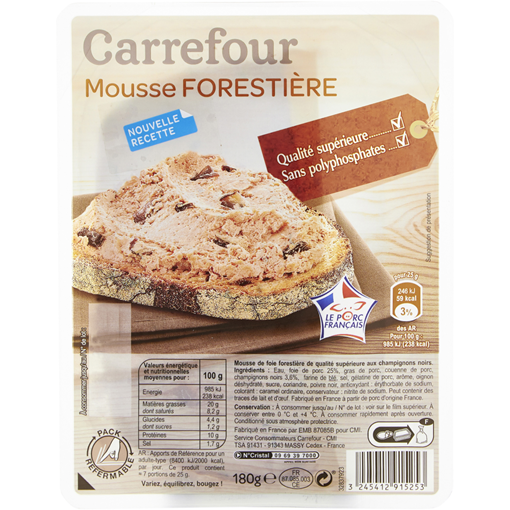 Picture of Carrefour Mousse Forestire 180G