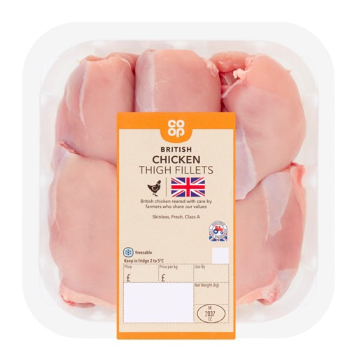 Picture of Co-op British Chicken Thigh Fillets 520g