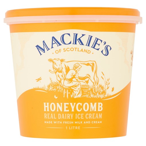 Picture of Mackie's of Scotland Honeycomb Real Dairy Ice Cream 1 Litre