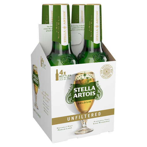 Picture of Stella Artois Unfiltered Bottles 4X