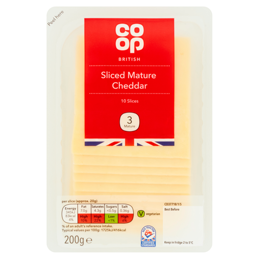 Picture of Co-op British Mature Cheddar Slices