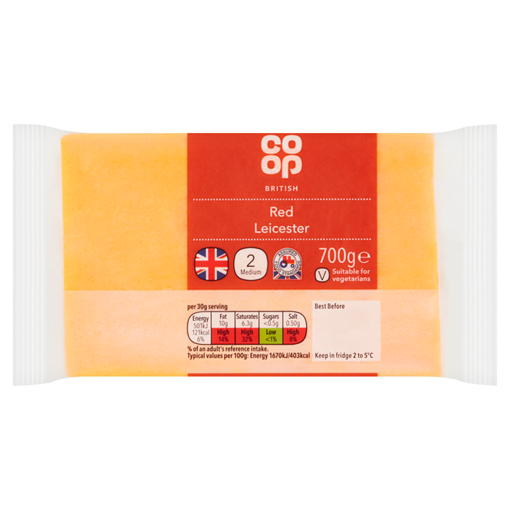 Picture of Co-op British Red Leicester 700g