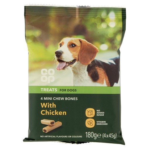 Picture of Co-op Mini Chew Bones with Chicken 4 x 45g (180g)
