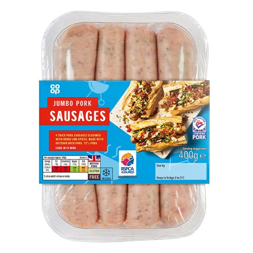 Picture of Co-op Butchers Choice Jumbo Sausage