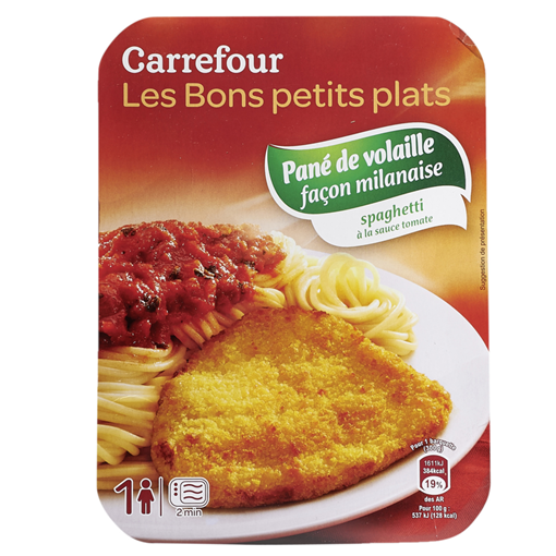 Picture of Carrefour Breaded Milanese Poultry Spaghetti