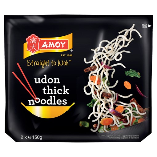 Picture of Amoy Straight to Wok Udon Thick Noodles 2 x 150g