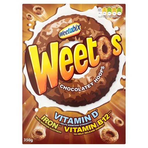 Picture of Weetos Chocolate Hoops Cereal 350g