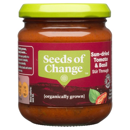 Picture of Seeds of Change Sun Dried Tomato Organic Pasta Sauce 195g