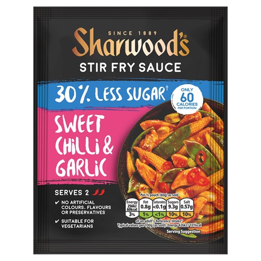 Picture of Sharwood's Sweet Chilli & Garlic Stir Fry Sauce 120g