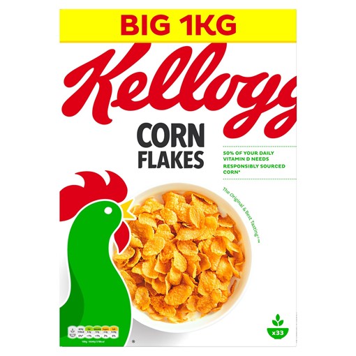 Picture of Kellogg's Corn Flakes Breakfast Cereal 1kg
