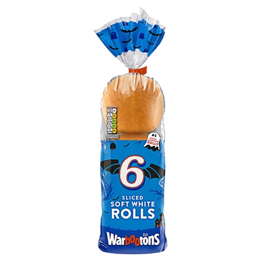 Picture of Warburtons 6 Soft & Sliced White Rolls