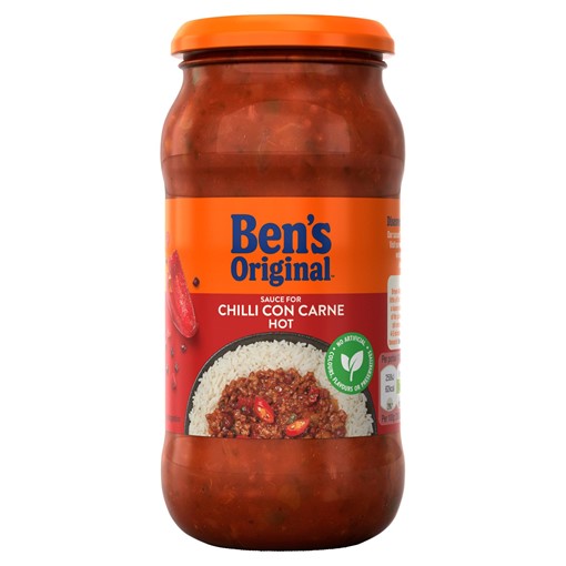 Picture of Bens Original Hot Chilli Con Carne Sauce 450g