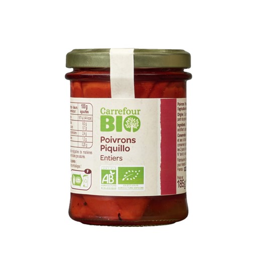 Picture of CRF Bio Whole Piquillo Peppers 212M