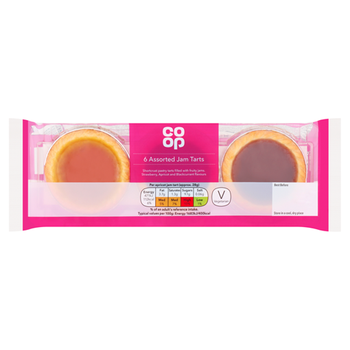 Picture of Co-op 6 Assorted Jam Tarts