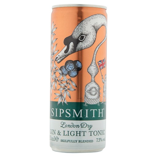 Picture of Sipsmith Gin and Tonic Light 250ml