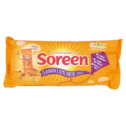Picture of Soreen Banana Lunchbox Loaves Snack Bars 5x30g