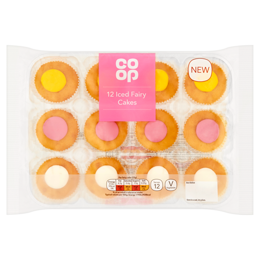 Picture of Co Op 12 Iced Fairy Cakes
