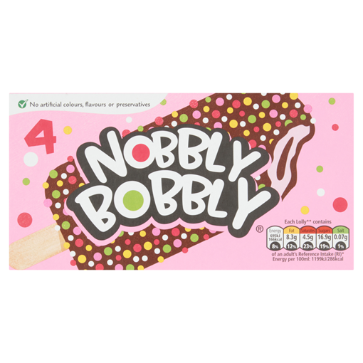Picture of Nestle Nobbly Bobbly Ice Lollies 4X