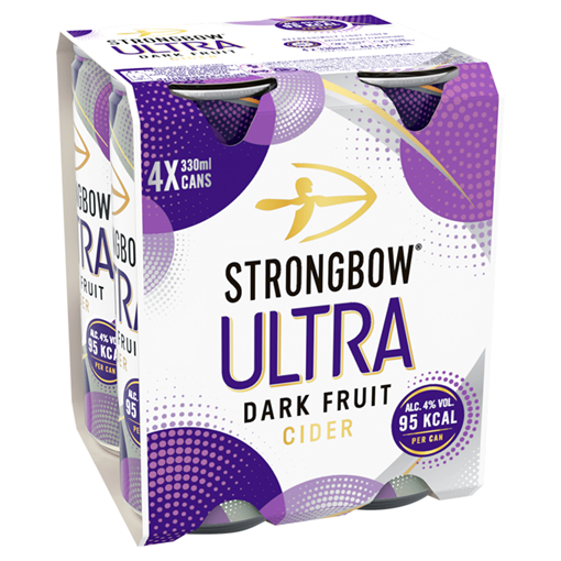Picture of Strongbow Dark Fruit Ultra Cans 4X3