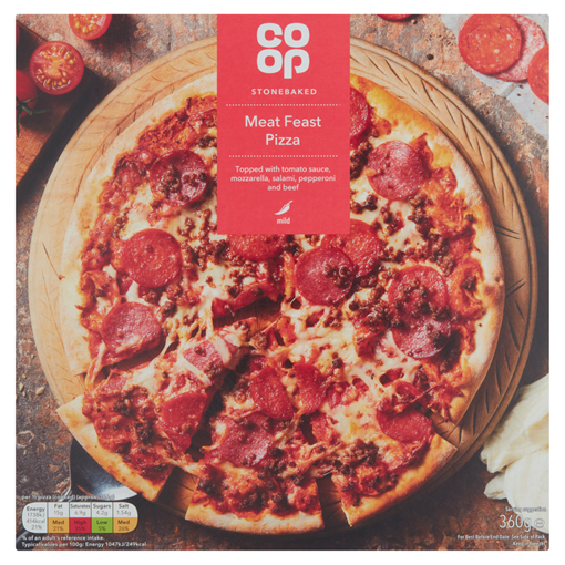 Picture of Co-op Meat Feast Stonebaked Pizza 3