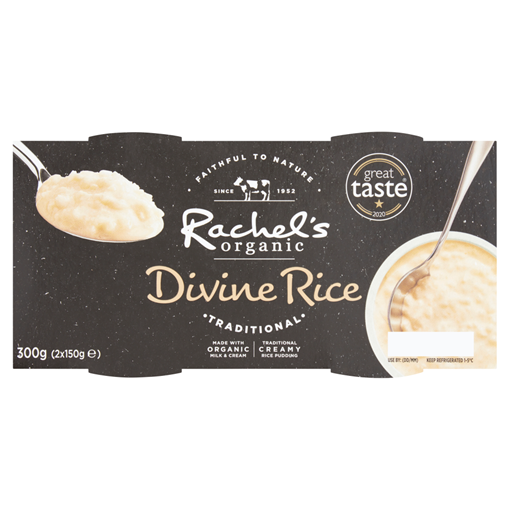 Picture of Rachel's Organic Traditional Divine Rice Puddings 2 x 150g