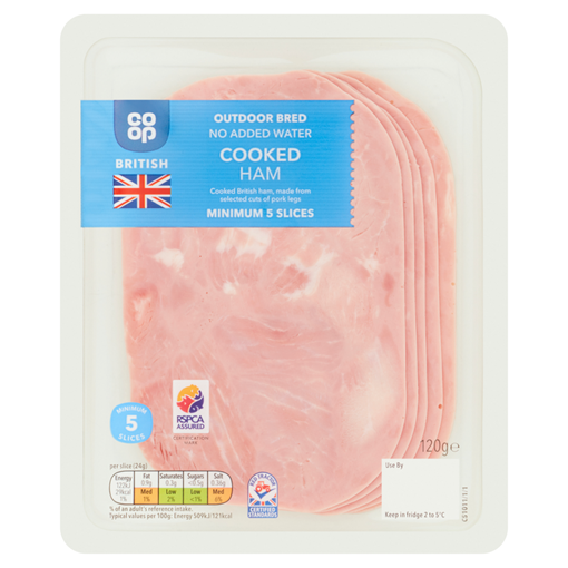 Picture of Co-op NAW Cooked Ham 120G