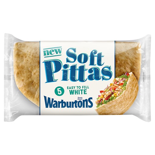 Picture of Warburtons 5 Soft Pittas