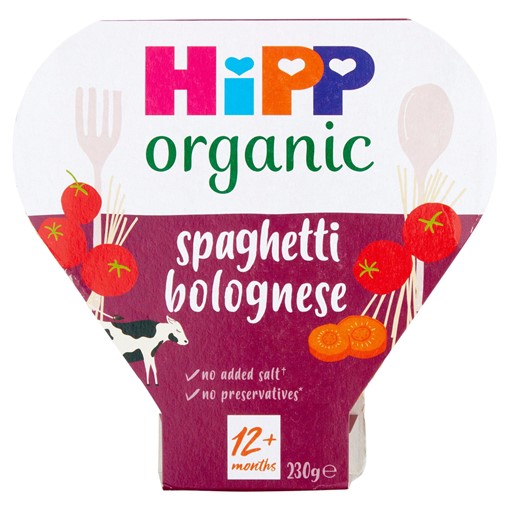 Picture of HiPP Organic Spaghetti Bolognese Toddler Tray Meal 12+ Months 230g