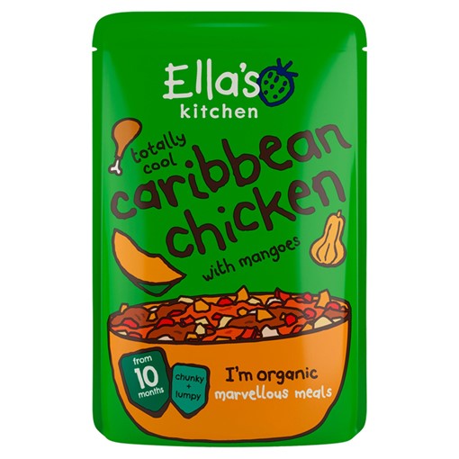 Picture of Ella's Kitchen Organic Caribbean Chicken with Mangoes Pouch 10+ Months 190g