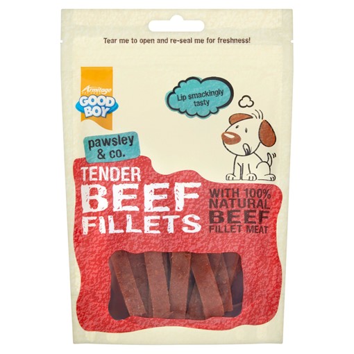 Picture of Good Boy Pawsley & Co. Tender Beef Fillets 90g