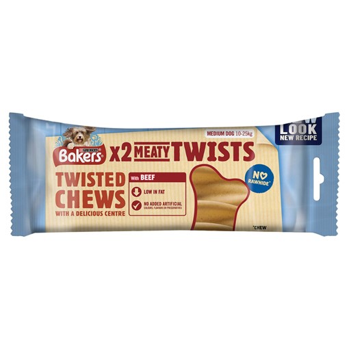 Picture of BAKERS Medium Dog Treat Meaty Twists 180g