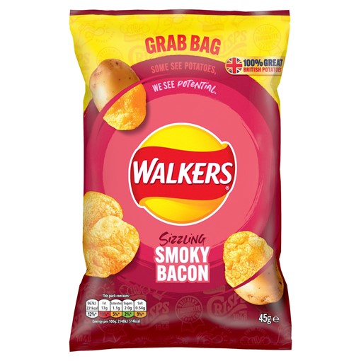 Picture of Walkers Smoky Bacon Crisps 45g