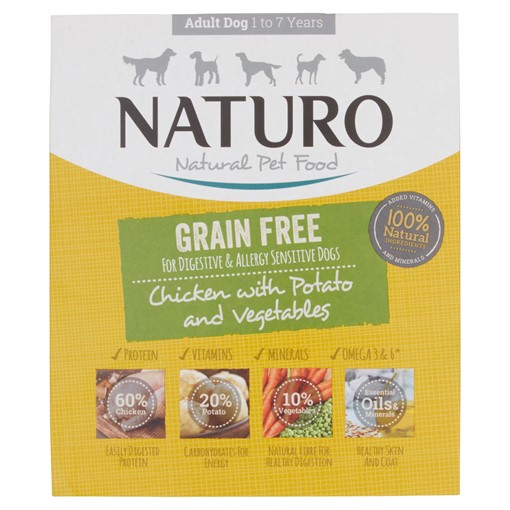 Picture of Naturo Natural Pet Food Grain Free Chicken with Potato and Vegetables 400g