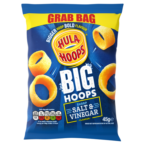 Picture of Hula Hoops Big Hoops Salt & Vinegar