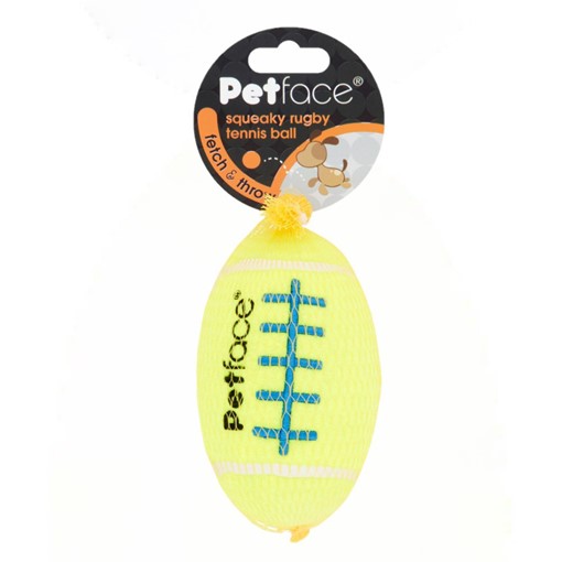 Picture of Petface Squeaky Rugby Tennis Ball E