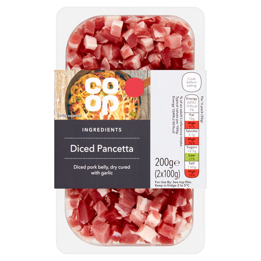 Picture of Co-op Ingredients Diced Pancetta 2 x 100g (200g)