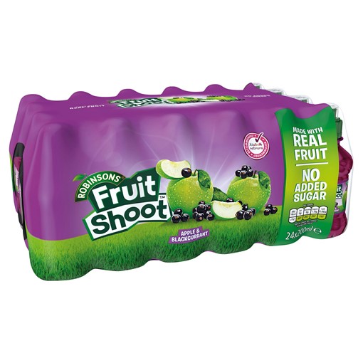 Picture of Fruit Shoot Apple & Blackcurrant Kids Juice Drink 24 x 200ml