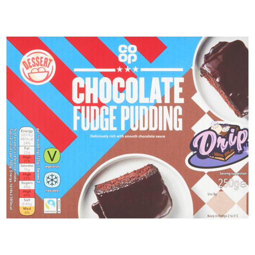 Picture of Co-op Fairtrade Chocolate Fudge Pudding 250g