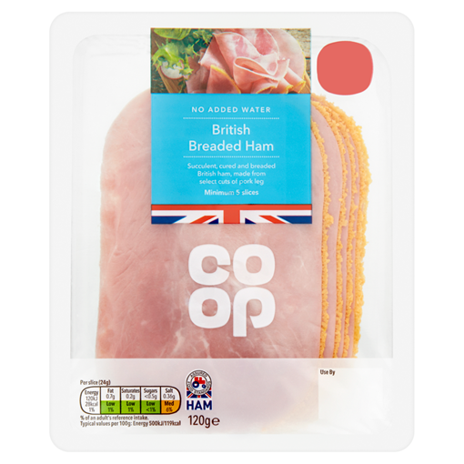 Picture of Co-op British Breaded Ham 120g