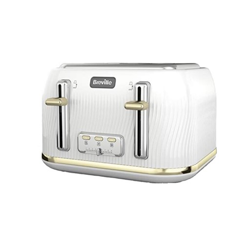 Picture of Breville Flow White & Gold 4Slice Toaster
