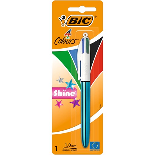 Picture of BIC 4 Colours Shine Ball Pen x1