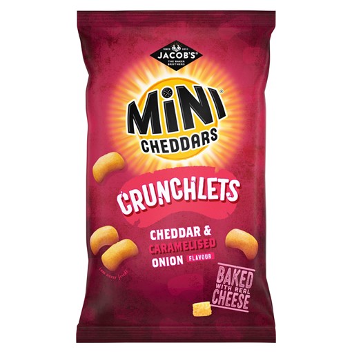 Picture of Jacob's Mini Cheddars Crunchlets Cheddar & Onion Snacks 115g