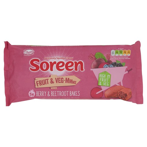 Picture of Soreen Fruit & Veg-Mmms Berry & Beetroot Bakes 5x30g