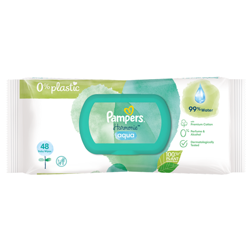 Picture of Pampers Aqua Harmonie Baby Wipes 48