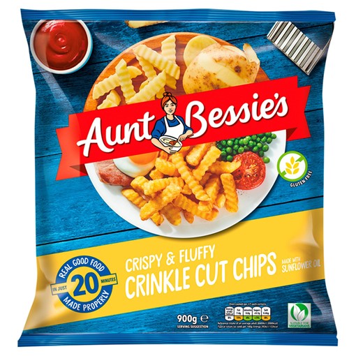 Picture of Aunt Bessie's Crispy & Fluffy Crinkle Cut Chips 900g