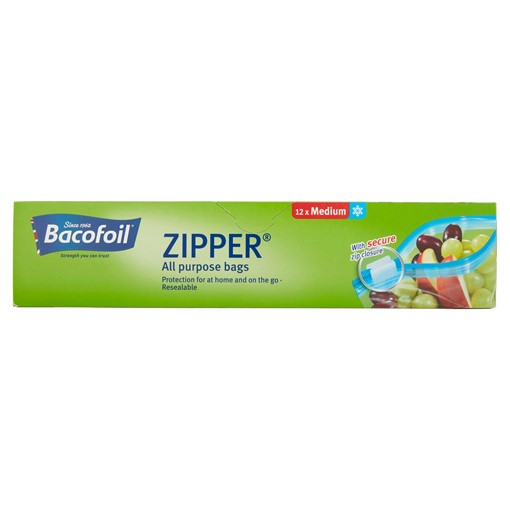 Picture of Bacofoil Zipper All Purpose Bags 12x Medium